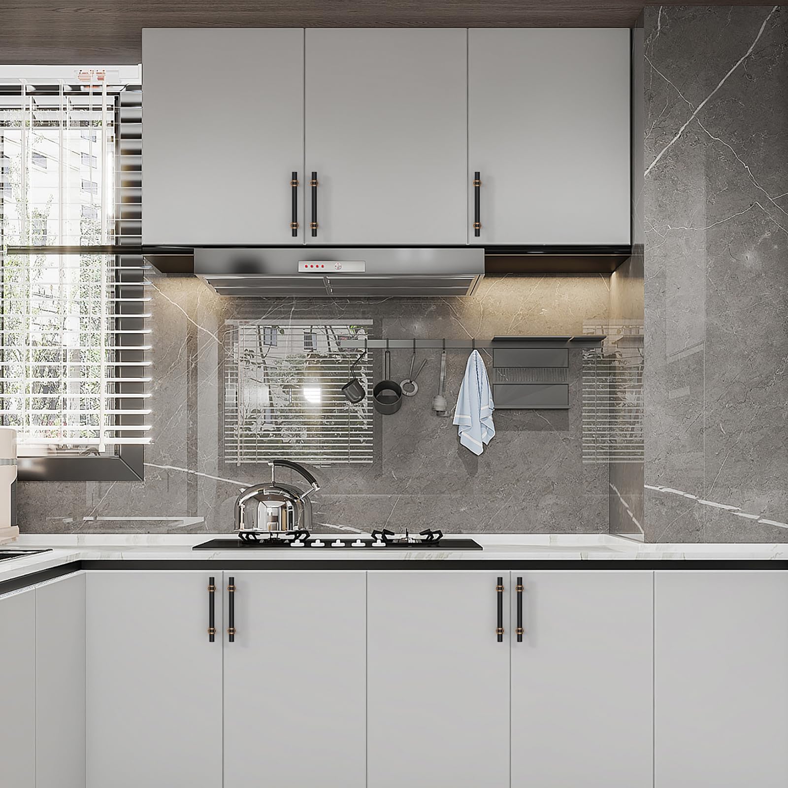 Asidrama drawer-pull champagne-bronze improves drawer accessibility with a durable finish.