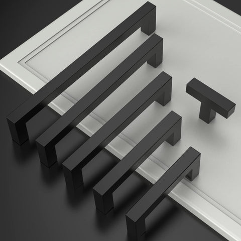 Asidrama drawer pulls matte black 5-inch, ideal for upgrading cabinets.