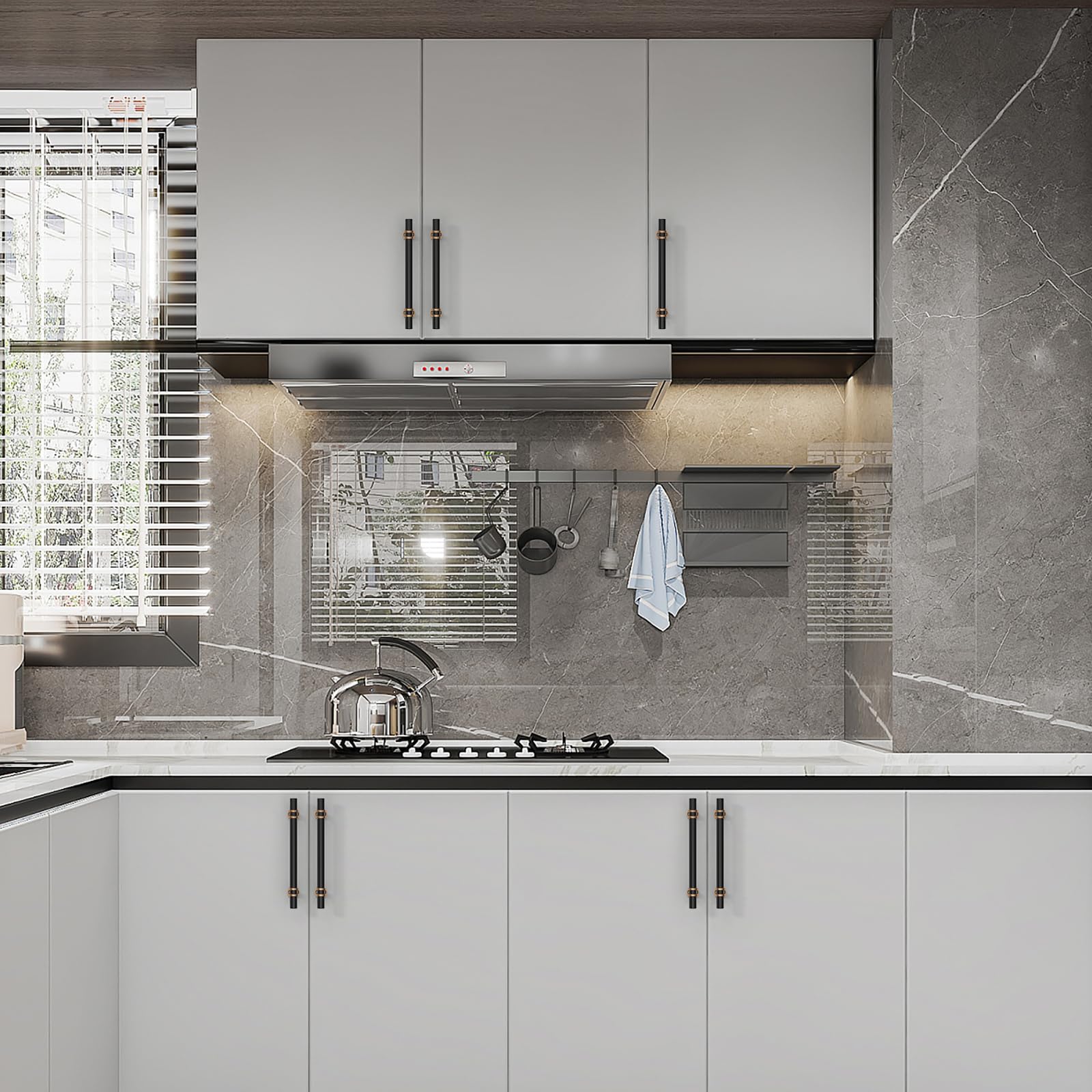 Heavy-duty alloy construction ensures reliable daily use on cabinets and drawers.