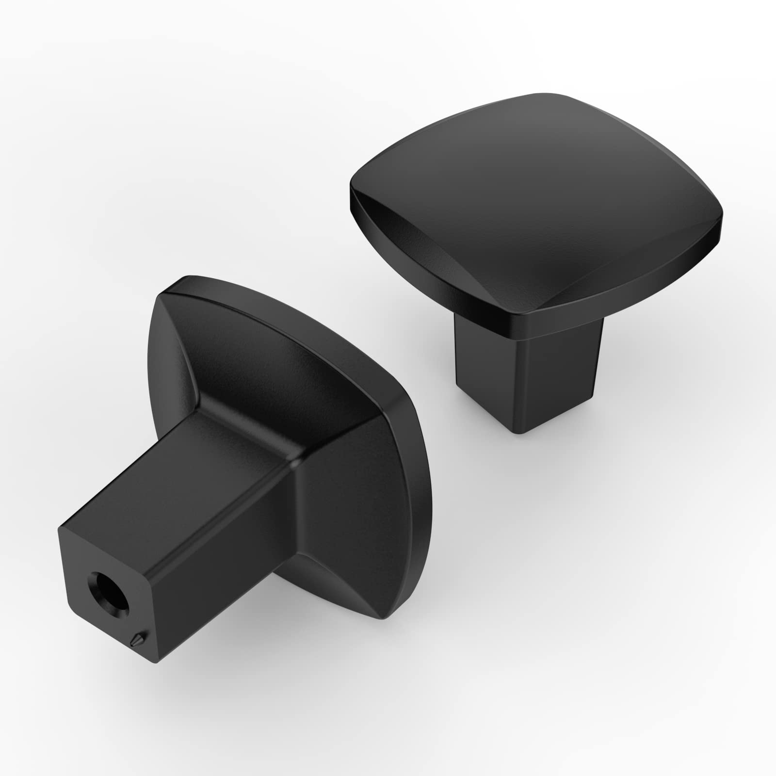 Asidrama matte black cabinet knob square style enhances kitchen cabinets for a modern upgrade