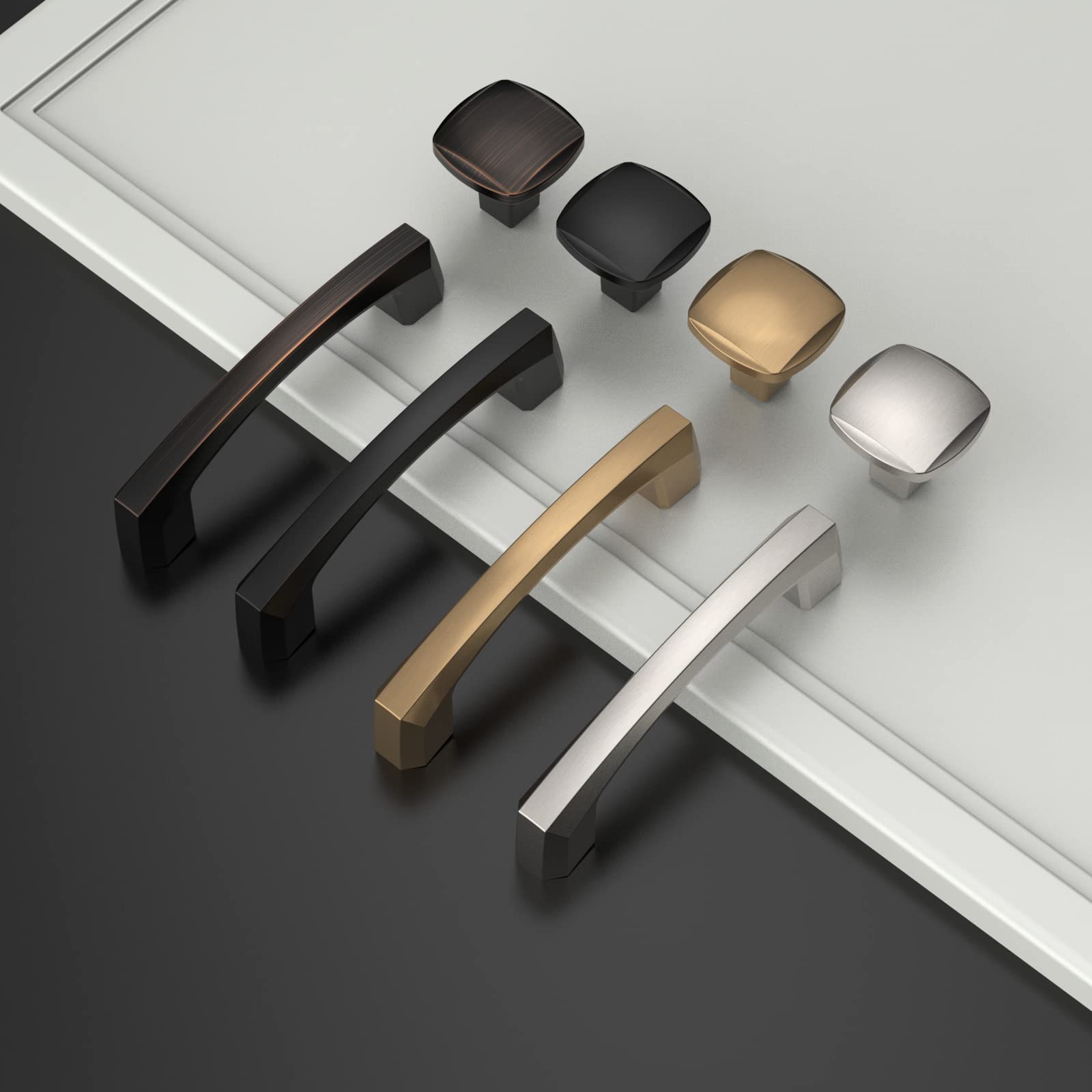 Asidrama square knob on a cabinet door improves durability and style