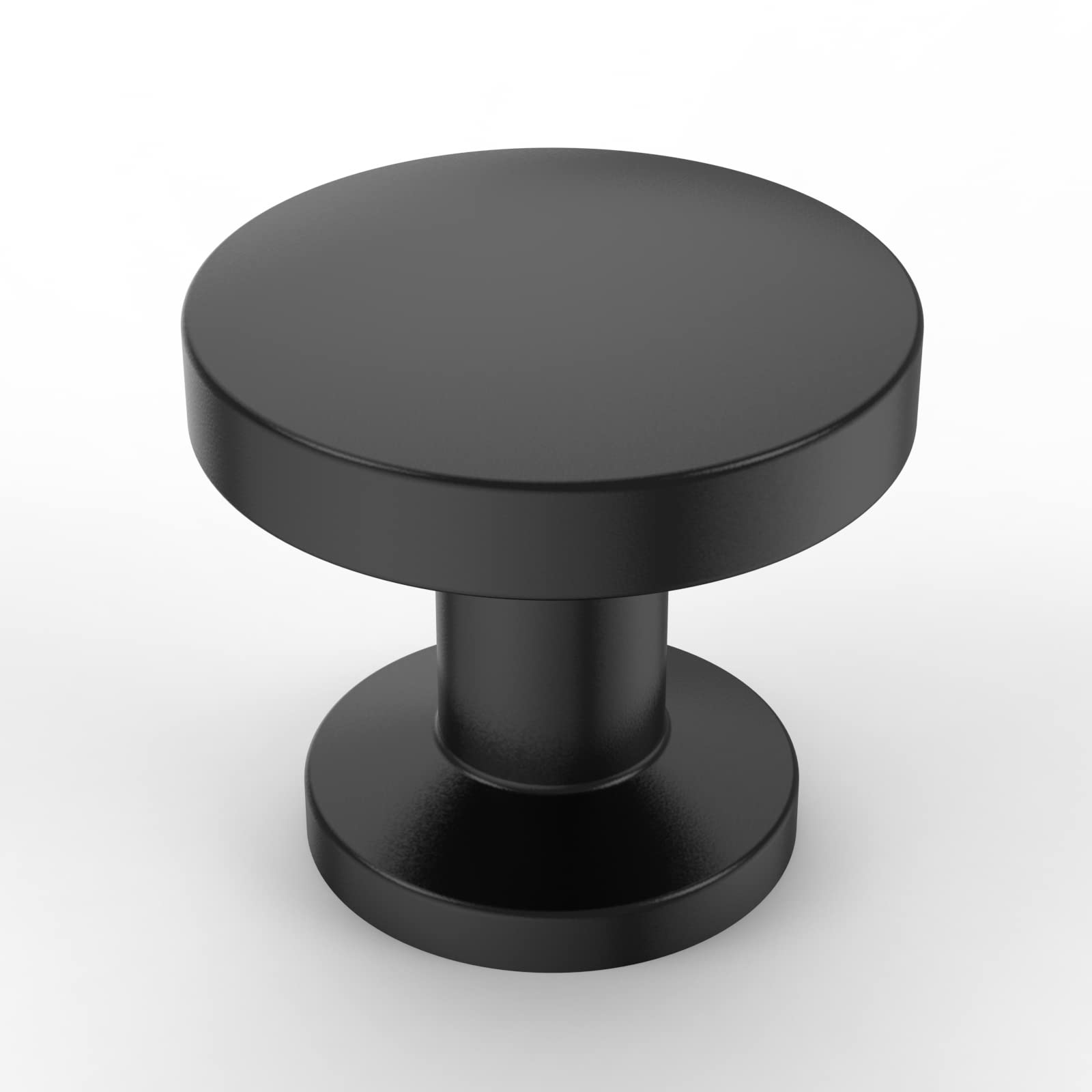 Asidrama matte black knob closeup shows durable zinc alloy finish