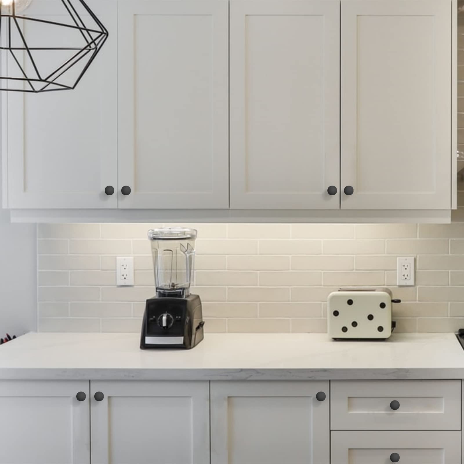 Asidrama matte black dresser knob adds cohesive hardware to furniture