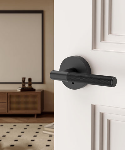 Asidrama privacy door handle lock, side view highlights ergonomic lever