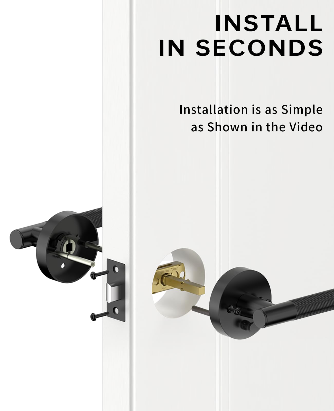 Asidrama reversible lever works for both hands with matte finish