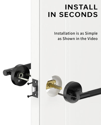 Asidrama reversible lever works for both hands with matte finish