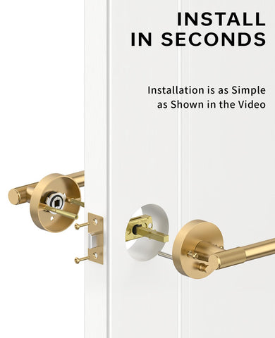 Asidrama privacy door handle fits multiple door sizes for flexible homes.