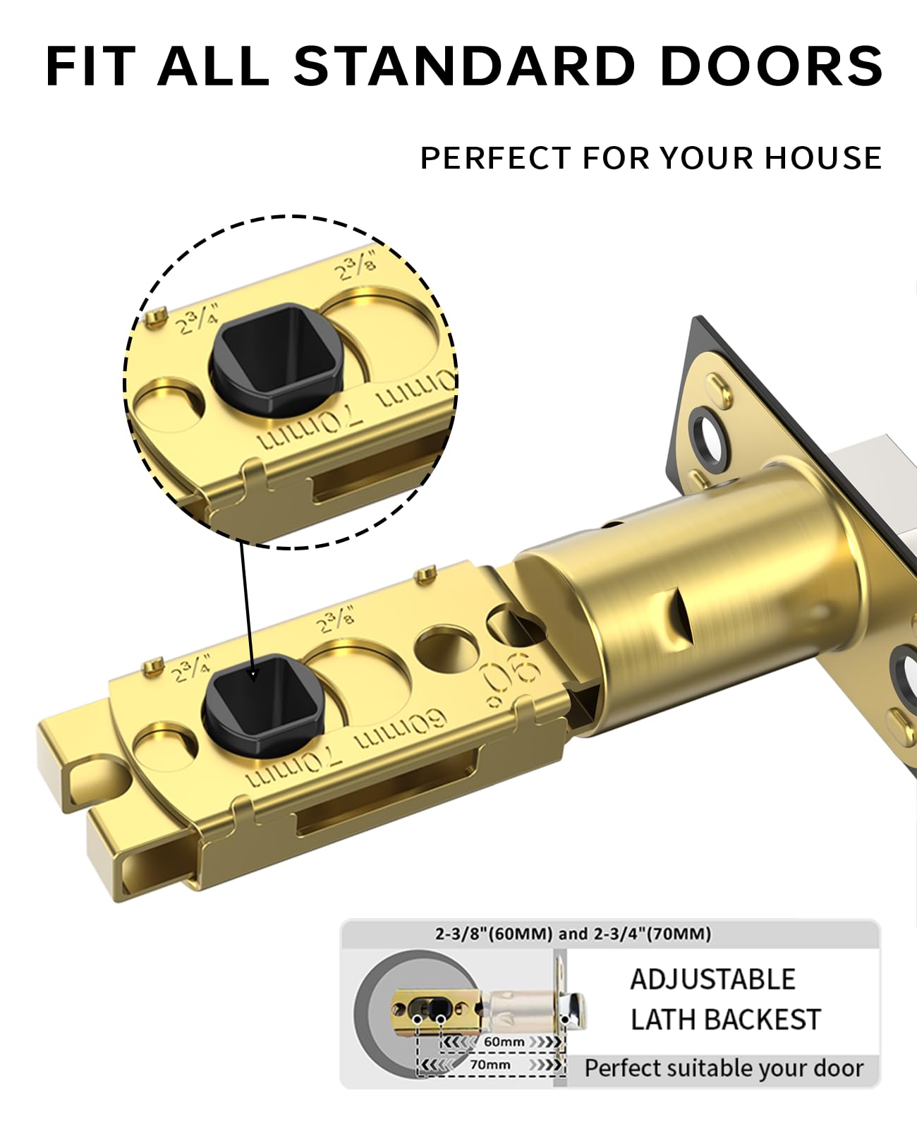 Asidrama reversible lever for left and right handed doors