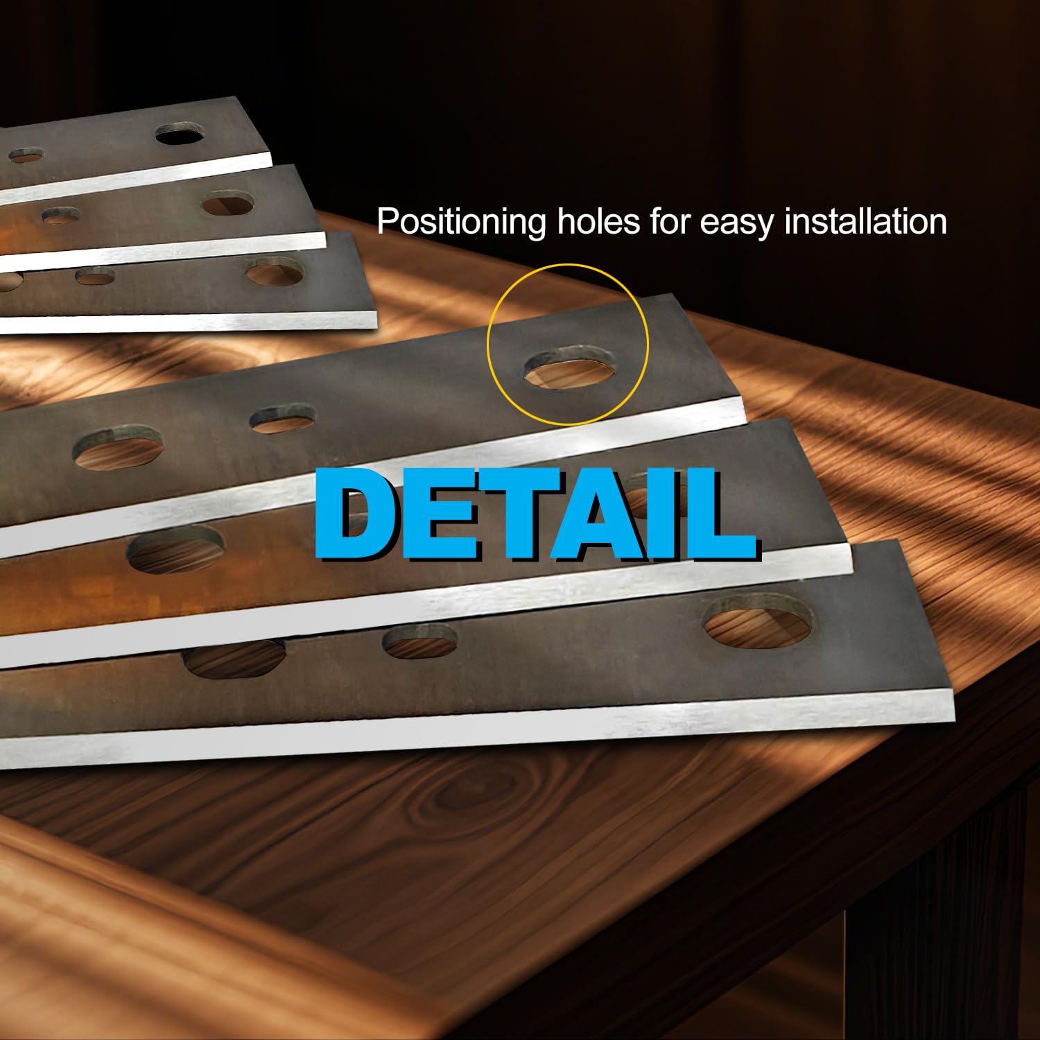 Asieg Tool planer blade alignment holes ensuring fast, accurate changes