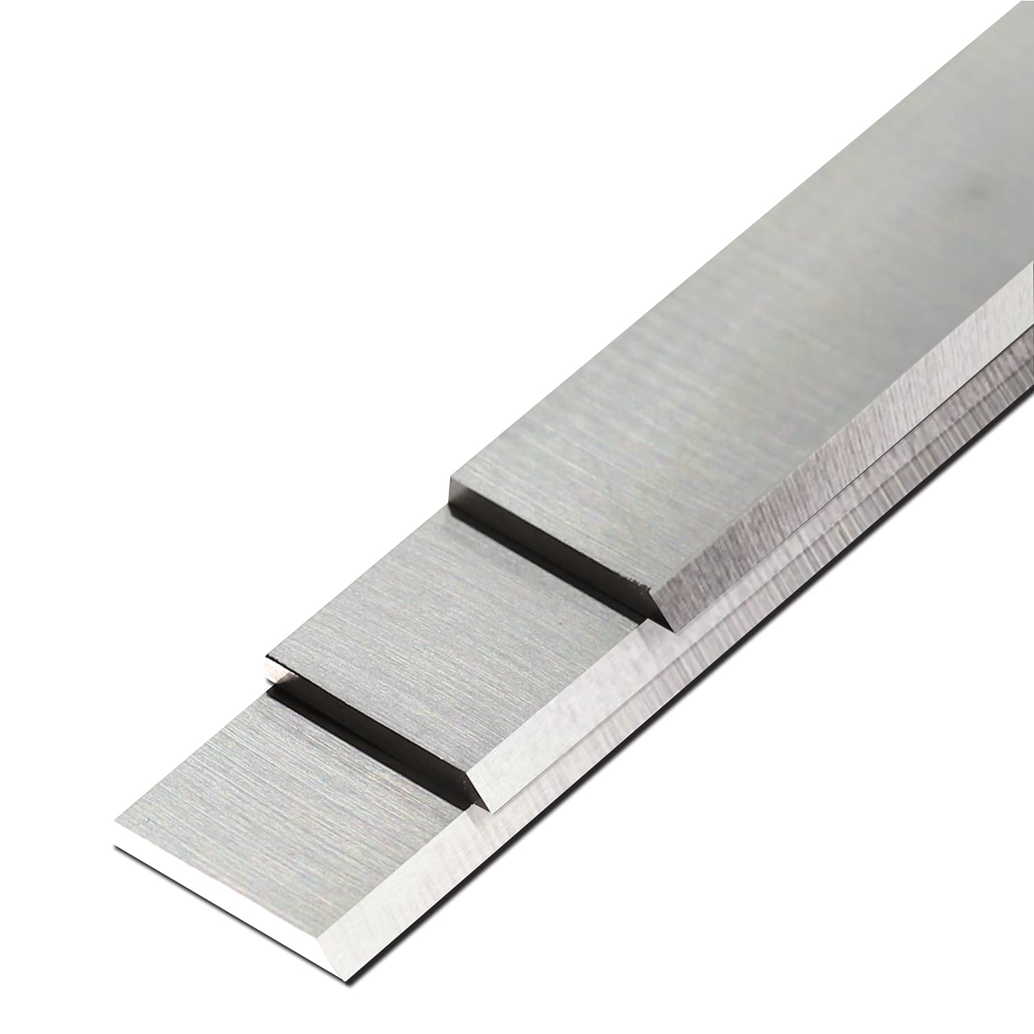 Asieg Tool blades shown with compatible Delta and Grizzly planers.