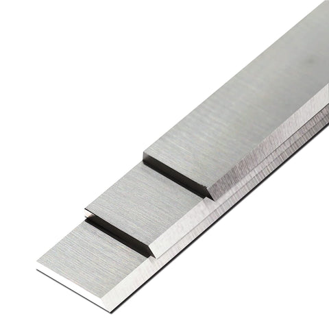 Asieg Tool blades shown with compatible Delta and Grizzly planers.