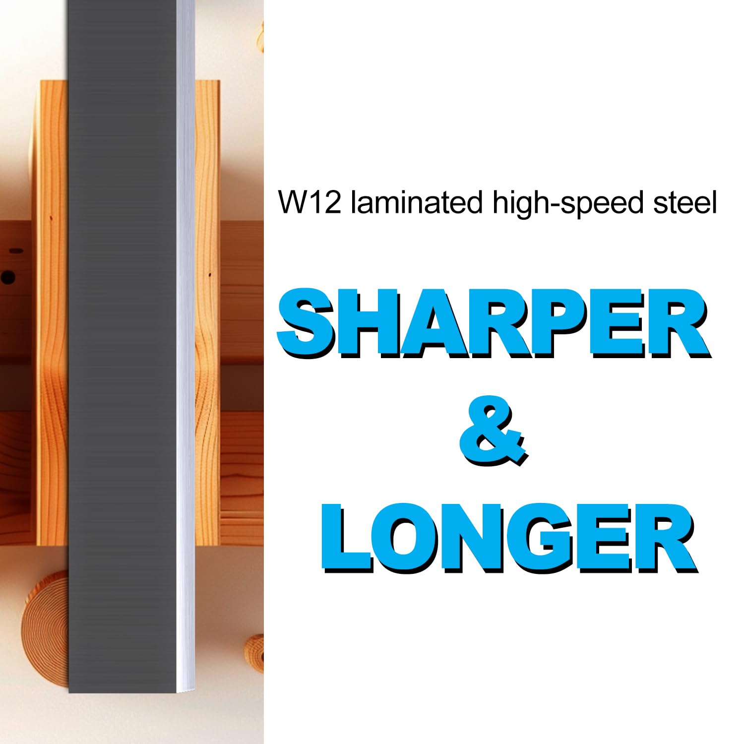 Asieg Tool blades hardened to 63-65 HRC for lasting edge retention.