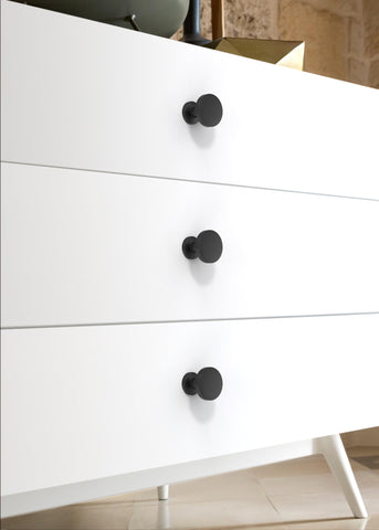 Asimerdeco dresser knob round 30mm for quick furniture refresh