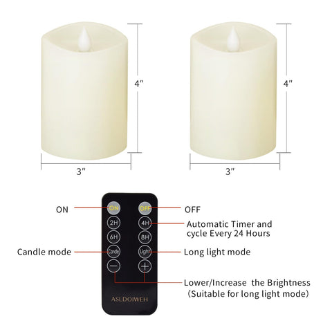 ASLDOIWEH indoor-outdoor decoration candles deliver safe, realistic glow anywhere.
