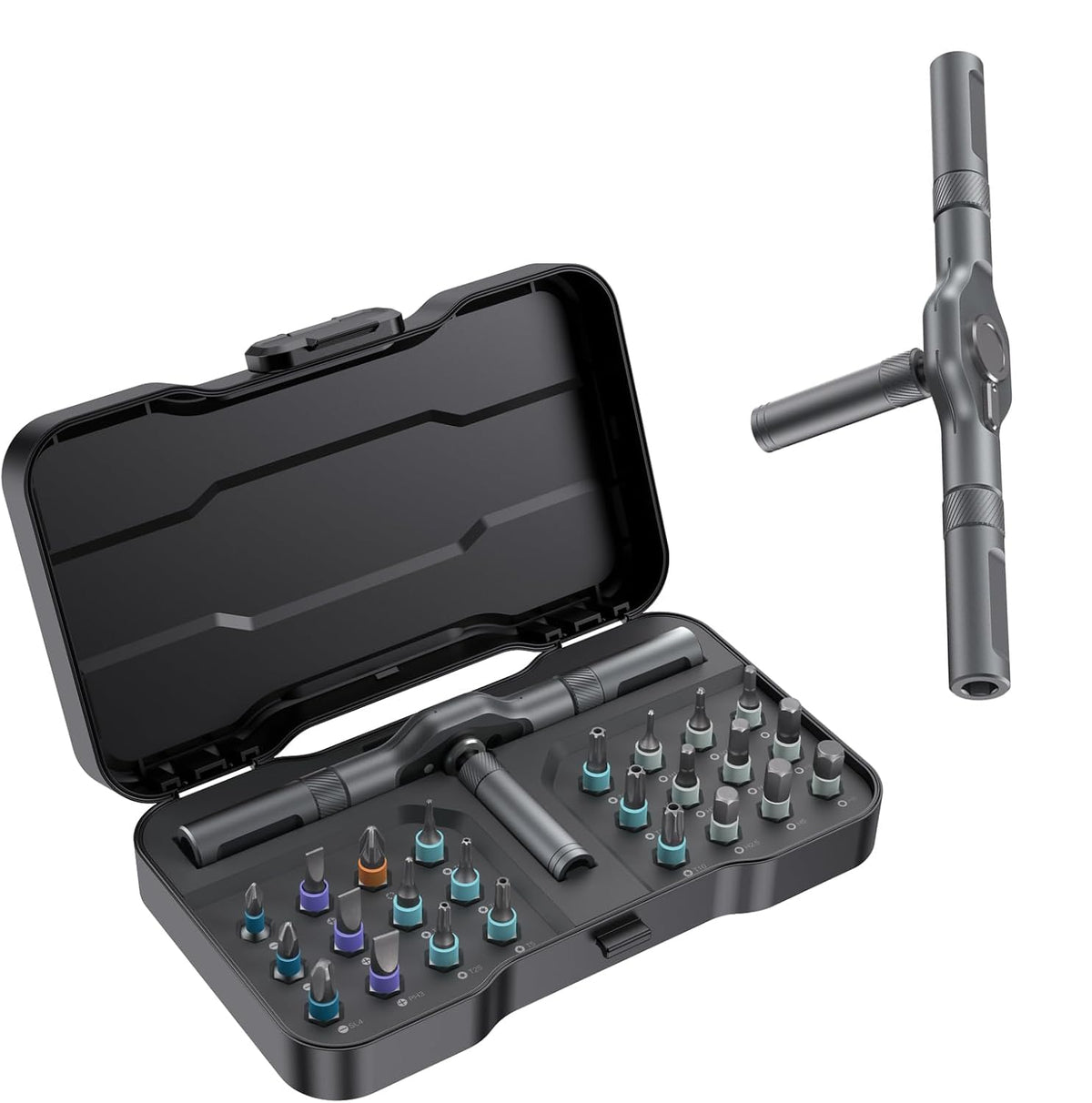 Asnish 24in1 case magnetic screwdriver set helps quick, organized repairs.