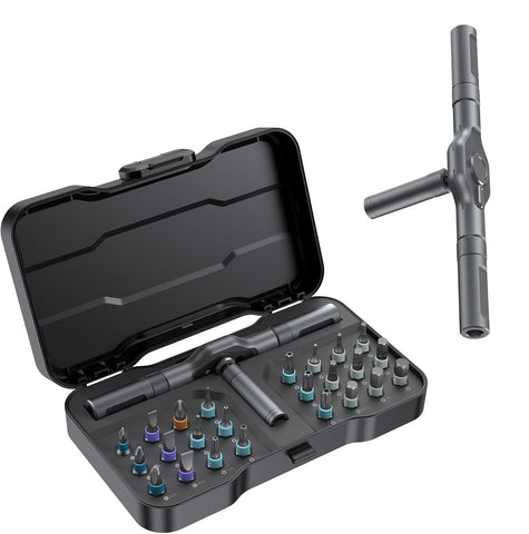 Asnish 24in1 case magnetic screwdriver set helps quick, organized repairs.