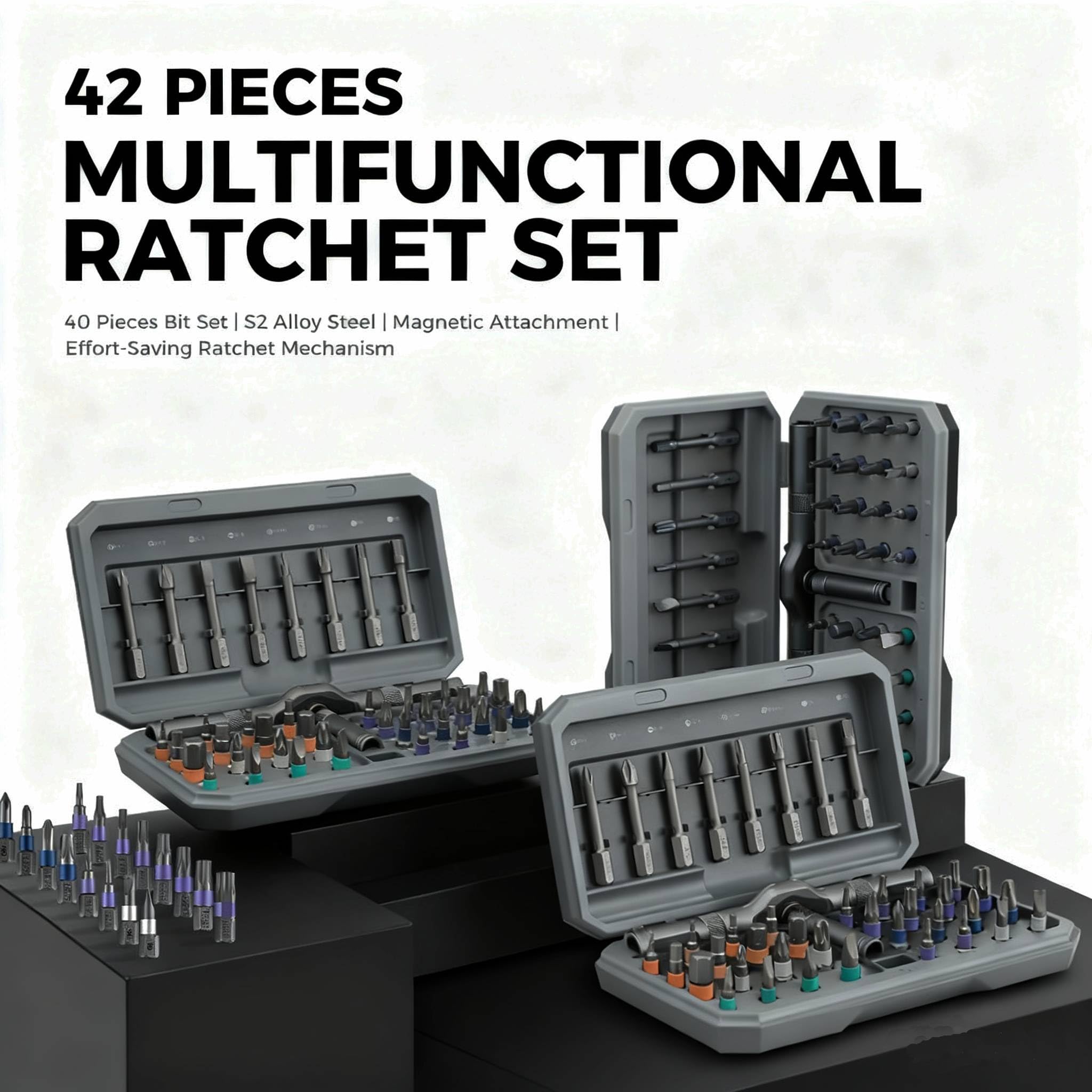 Asnish compact gray case keeps tools organized and portable.