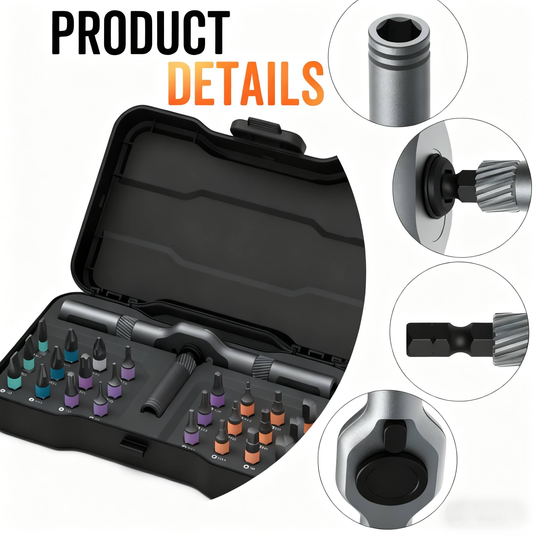 Asnish ergonomic non-slip handle improves comfortable control during tasks.