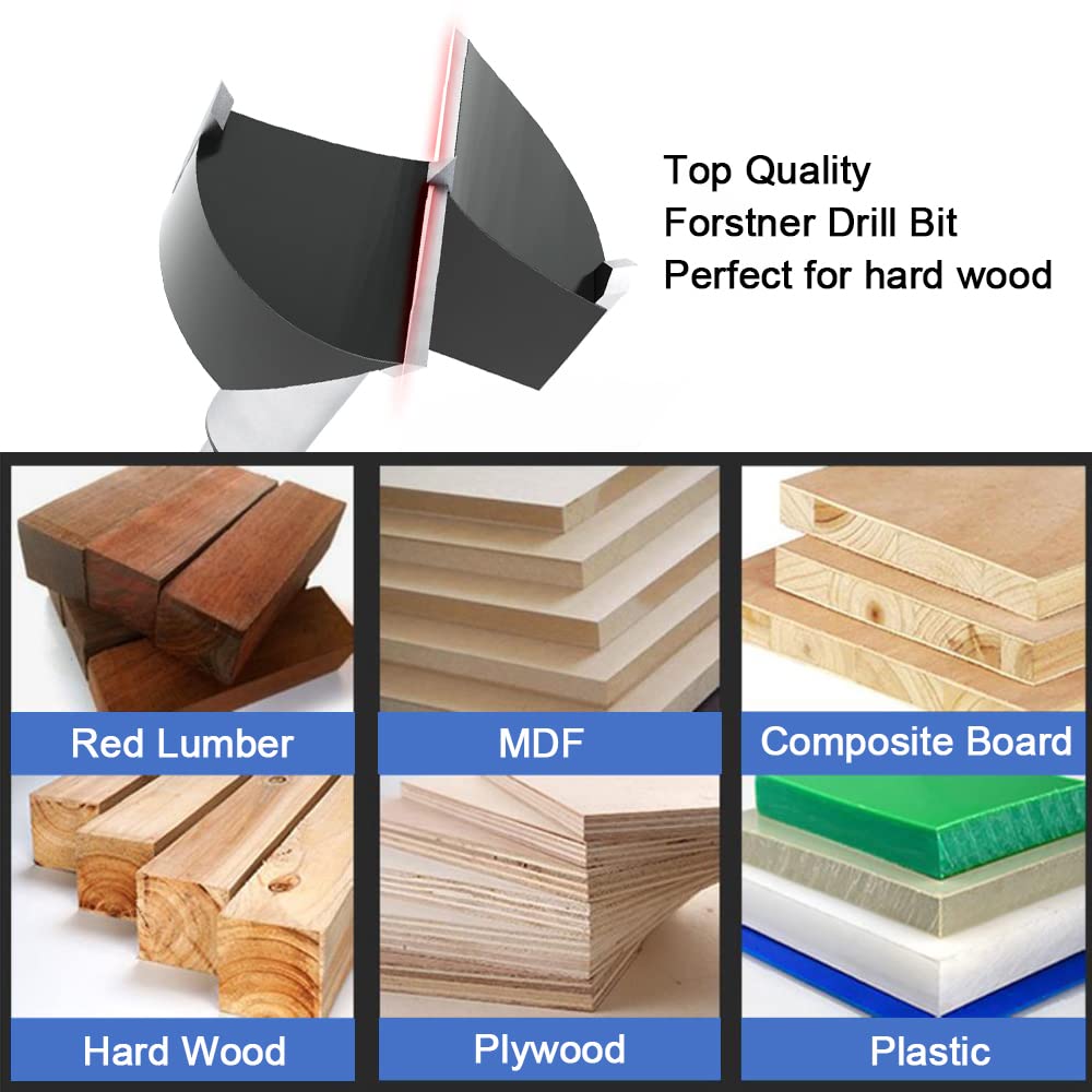ASNOMY forstner bits arrive sharp for woodworking hinge installations