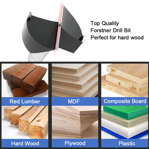 ASNOMY forstner bits arrive sharp for woodworking hinge installations
