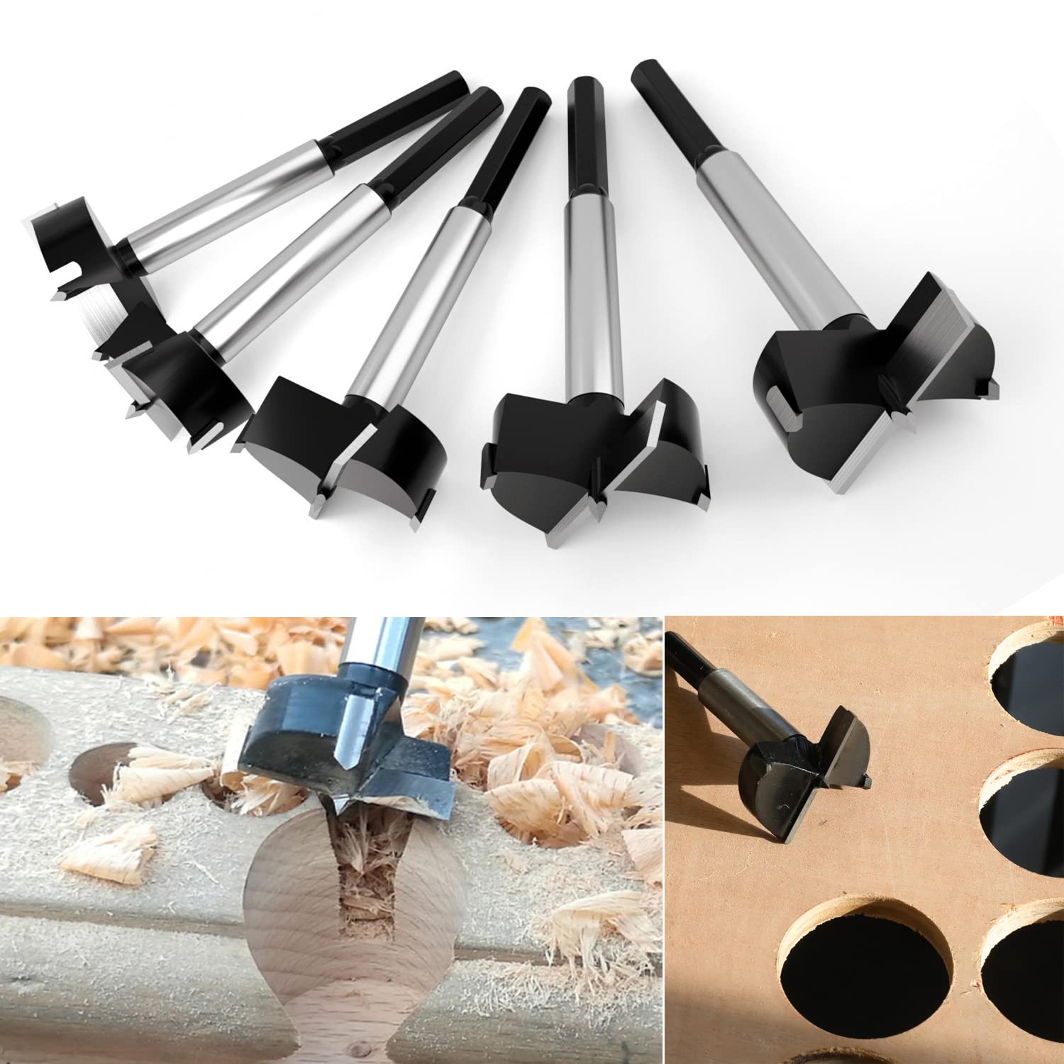 ASNOMY drill bits fit drill presses for stable accurate hole cutting