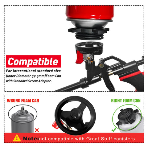 ASNOMY gun features PTFE coating for quick, residue-free cleaning.