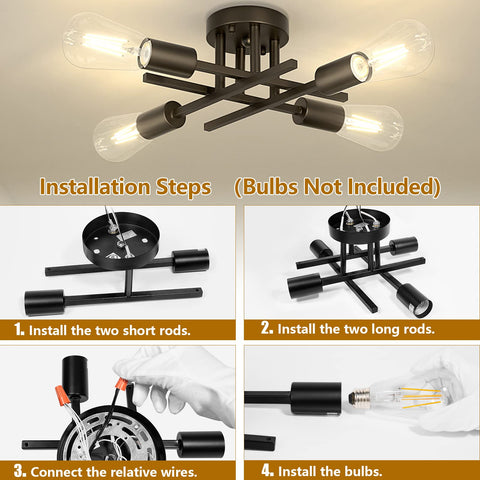 Asnxcju spacious-entryway lighting creates welcoming ambience with four-light fixture.
