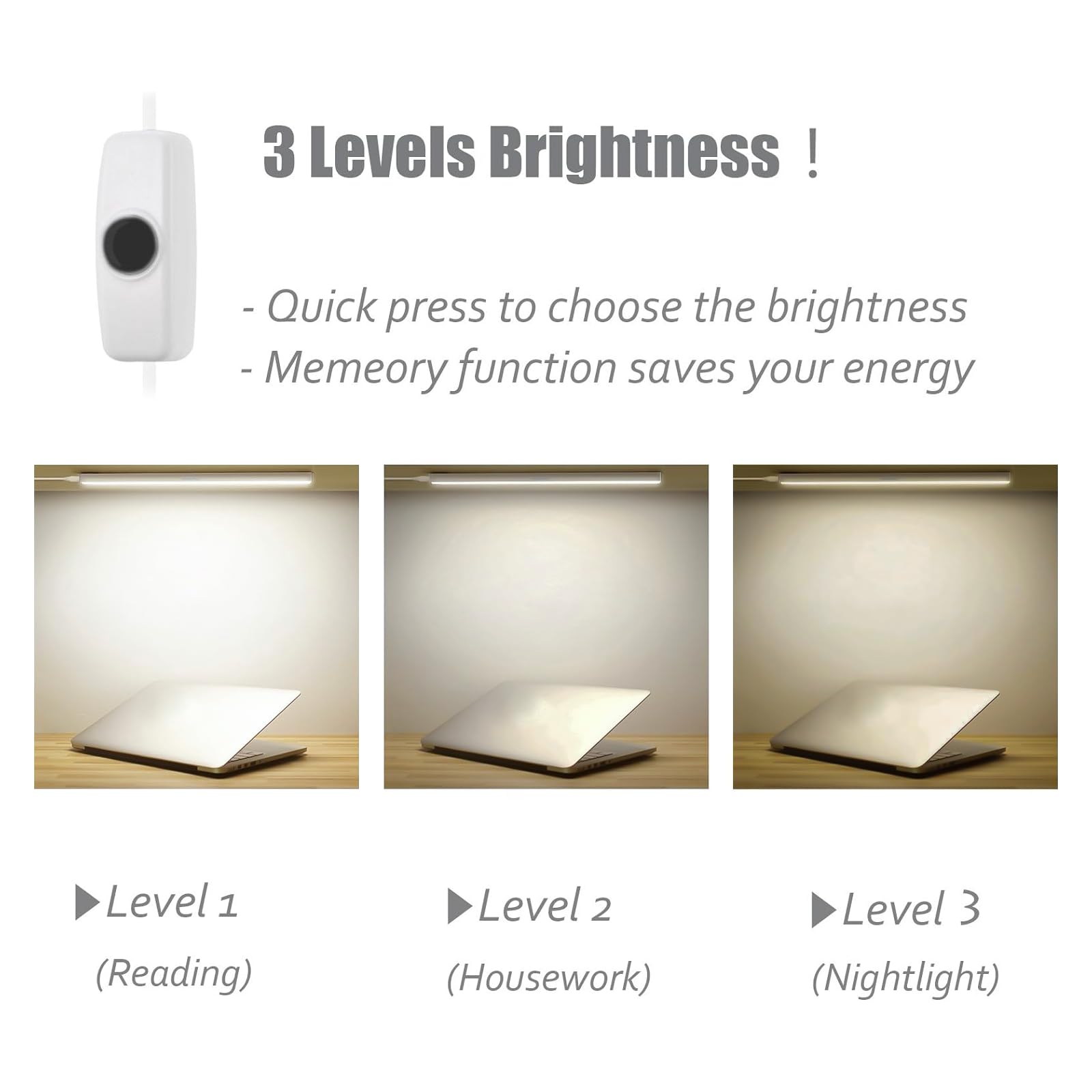 ASOKO 5000K daylight white LED bar on shelf display