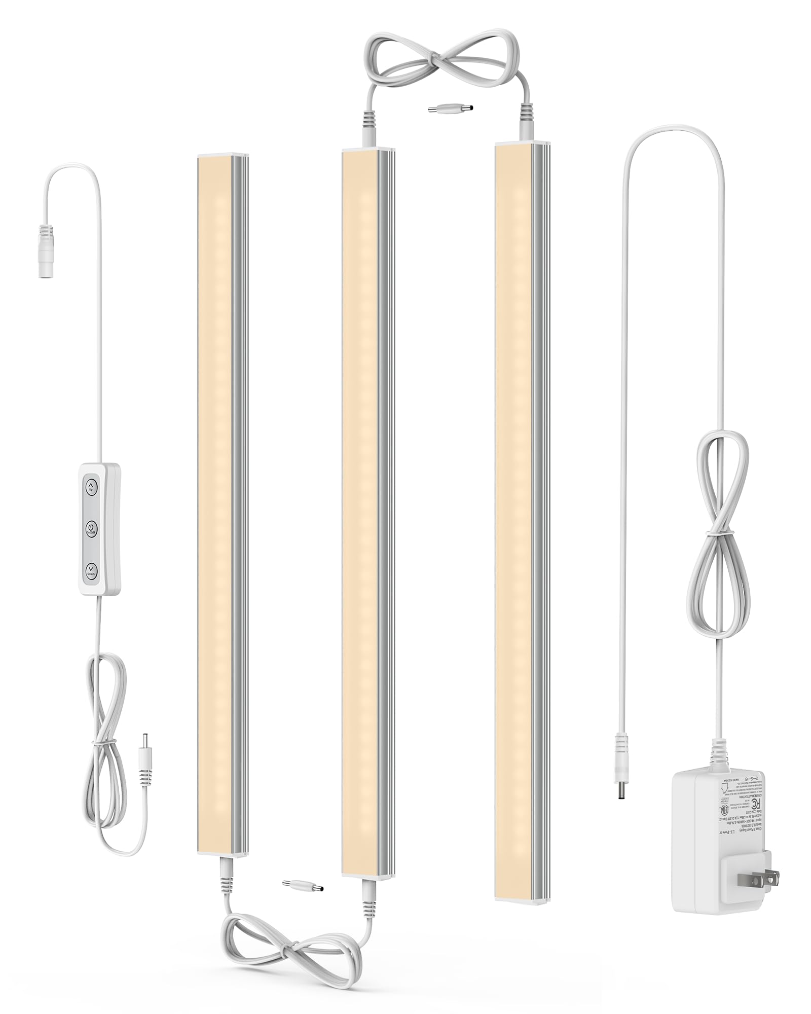 ASOKO dimmable under-cabinet light, 12in, 2700K, ideal for kitchen counters and shelves