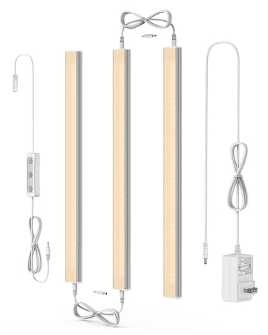 ASOKO dimmable under-cabinet light, 12in, 2700K, ideal for kitchen counters and shelves