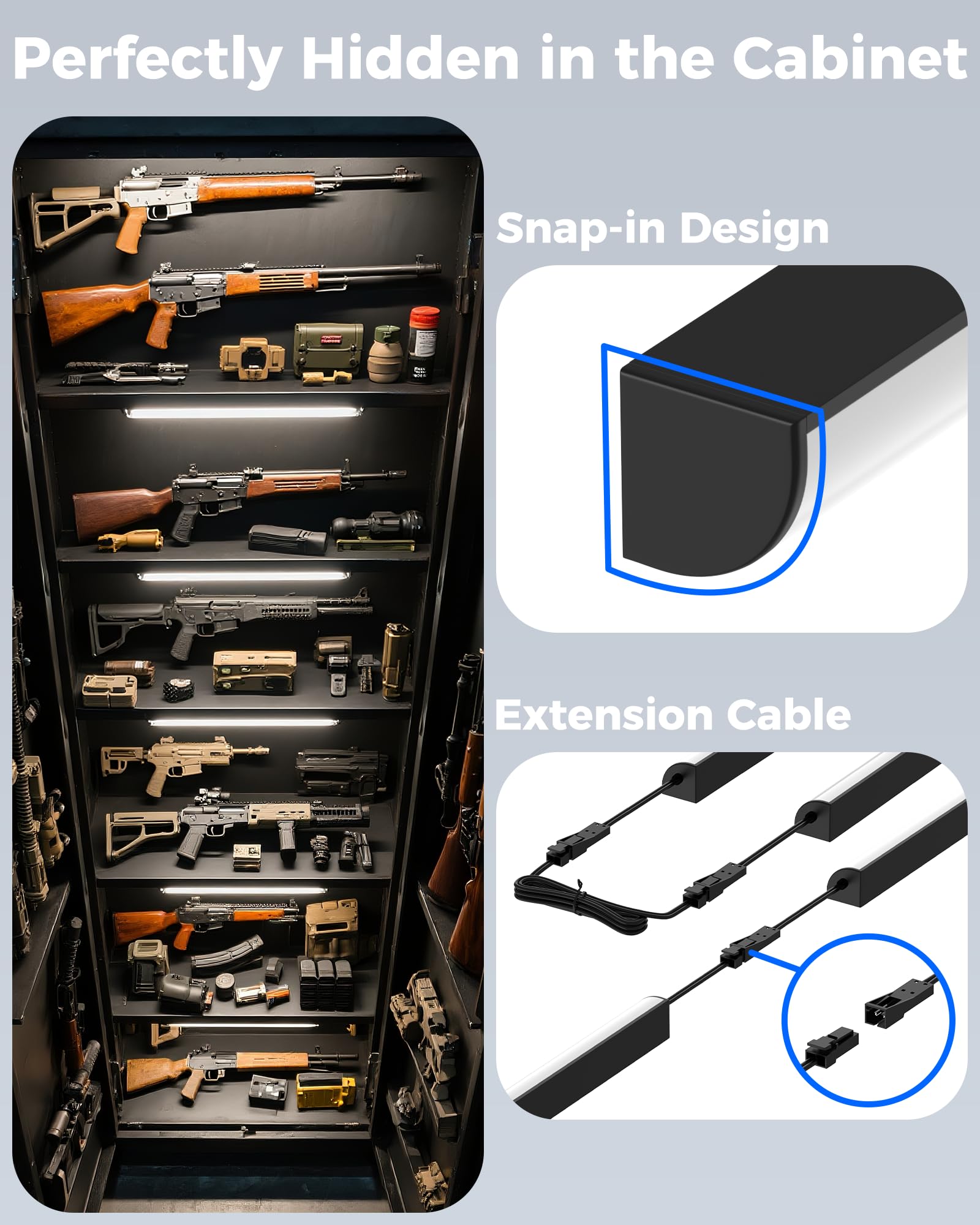 ASOKO linkable connectors enable expansion across multiple cabinets.