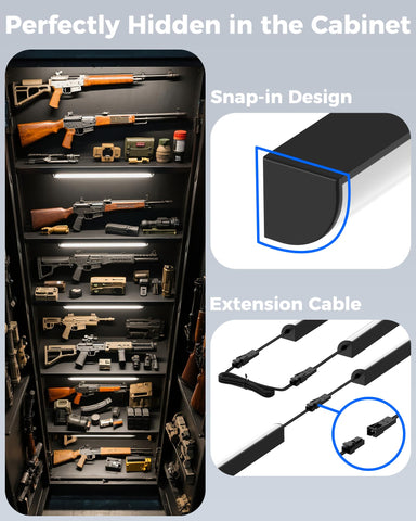 ASOKO linkable connectors enable expansion across multiple cabinets.