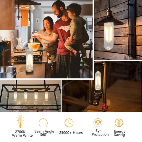 ASOKO T10 Edison LED tube is flicker-free and safe to touch.