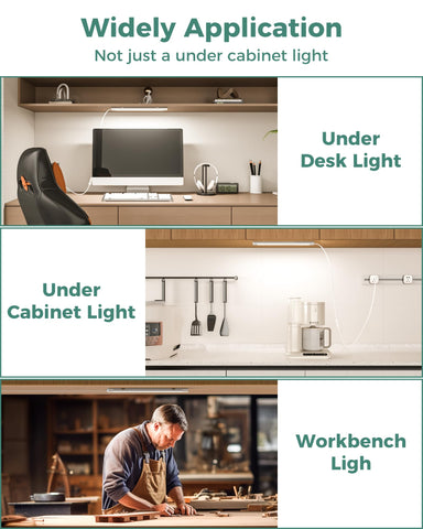 ASOKO daylight white bar brightens workbench area for DIY projects.