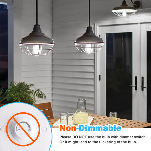 ASOMST clear glass filament bulb adds vintage charm to pendant lighting