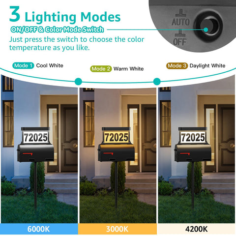 ASOMST solar address sign daytime display improving address readability