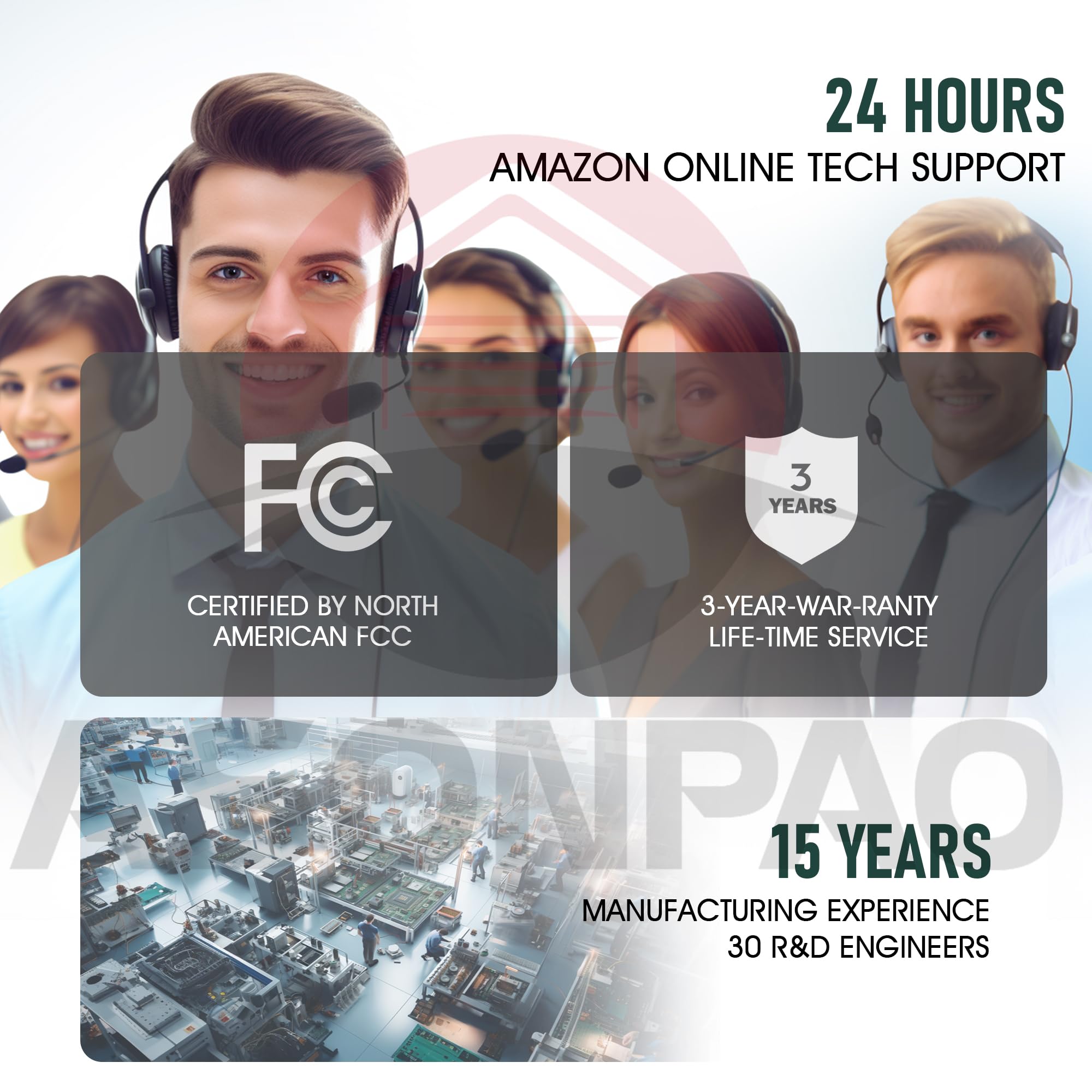 ASONPAO 10-year warranty adds peace of mind for the remote