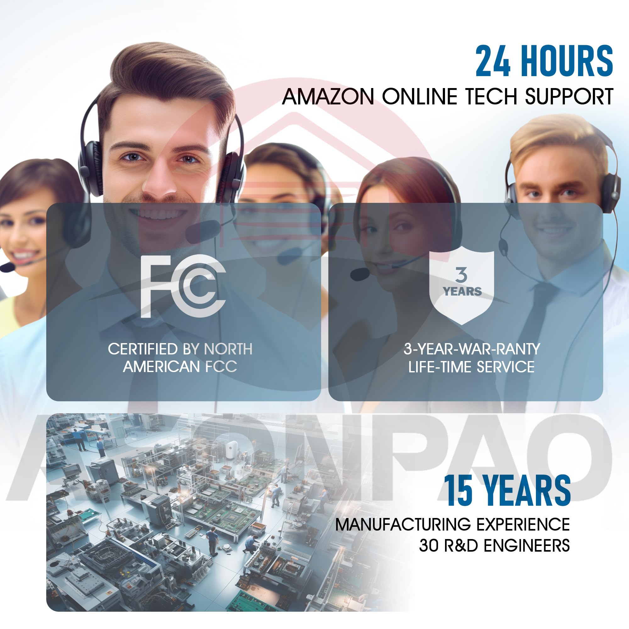 ASSONPAO 10-year warranty provides peace of mind.