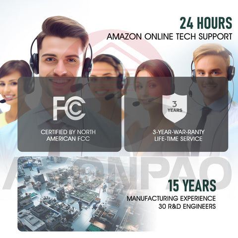 ASONPAO 10-year warranty adds peace of mind for the remote
