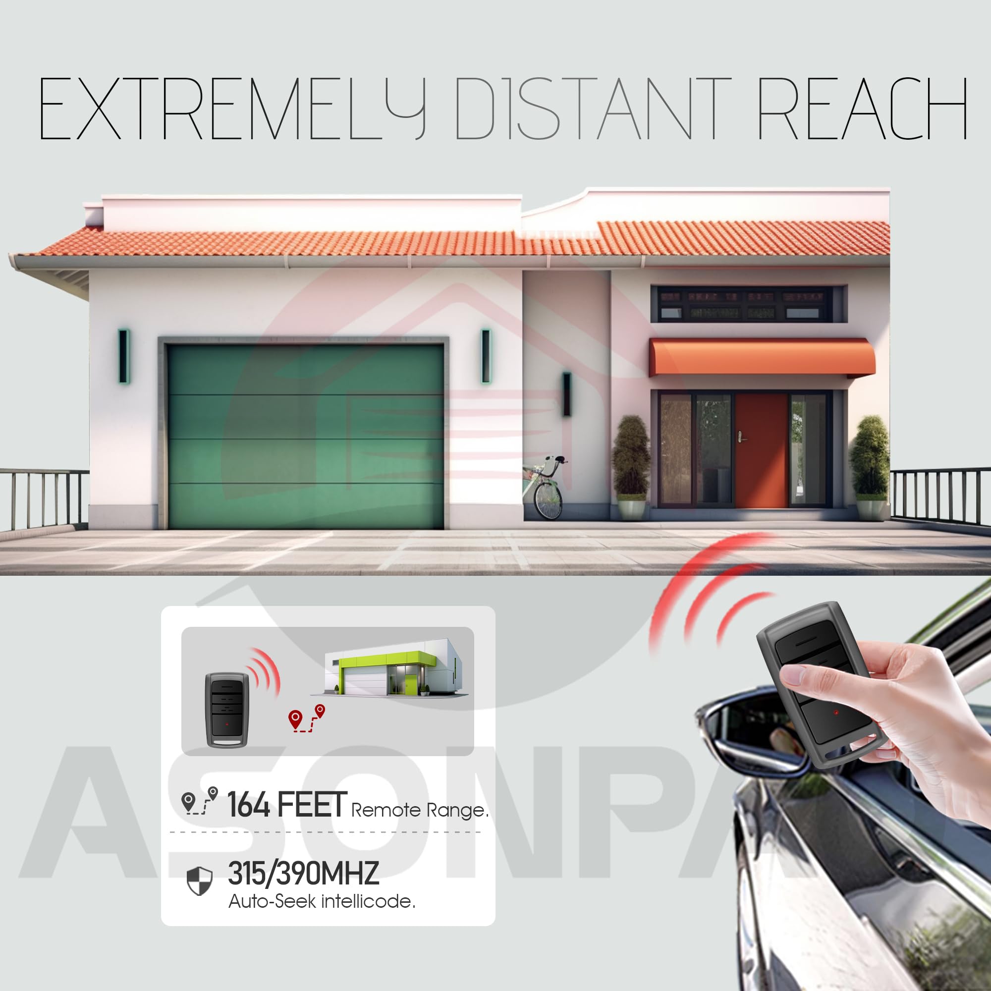 ASONPAO 240mAh battery with low-power chip extends remote life