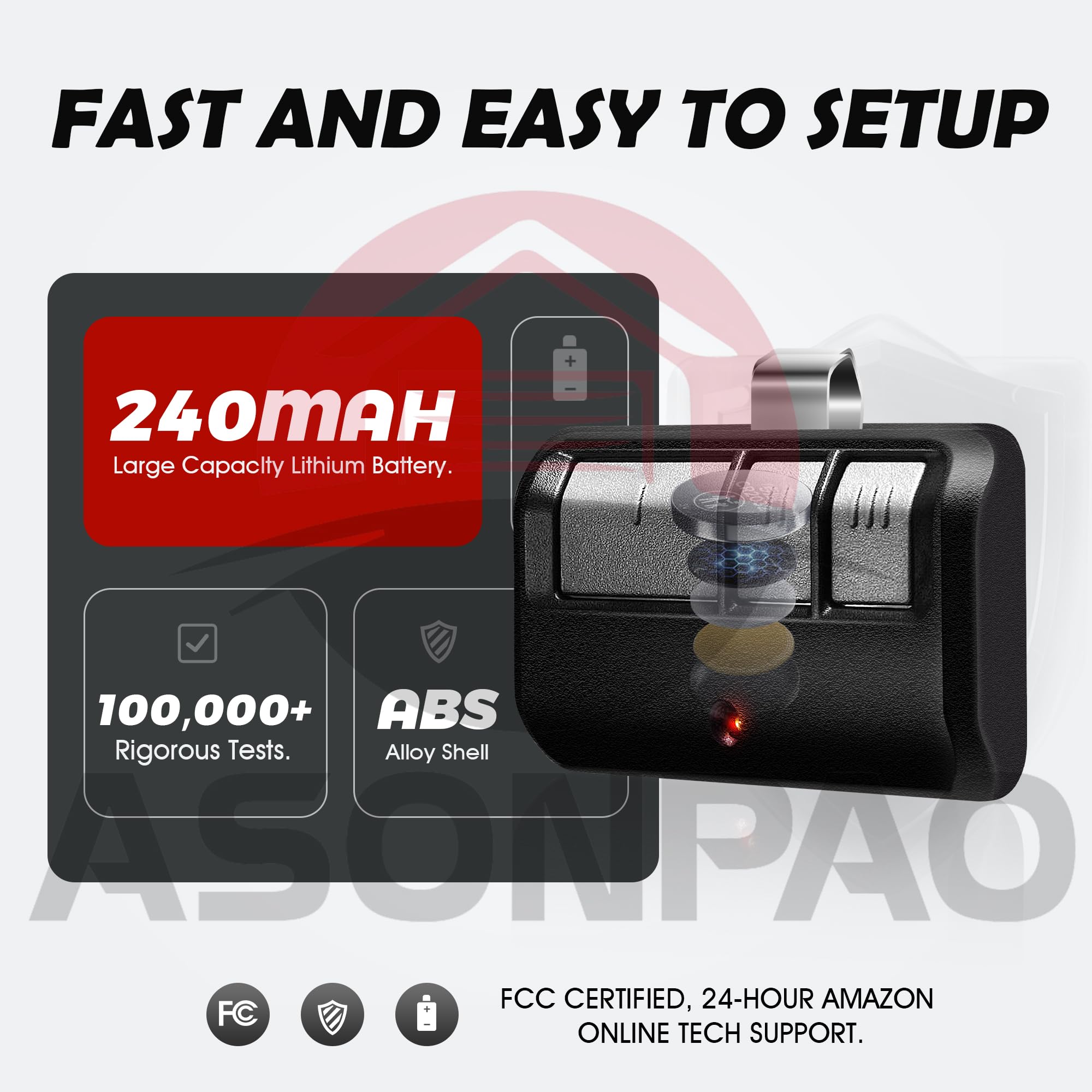 ASONPAO 2X 893Max remote in hand for convenient use.