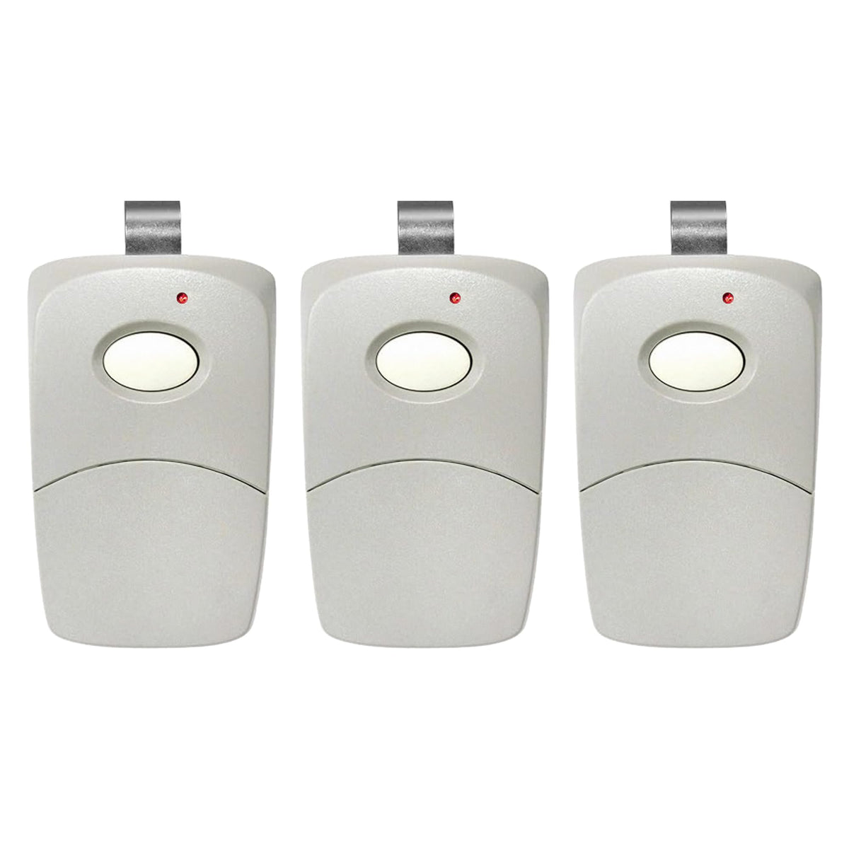 ASONPAO 3X Multi-Code remote close-up, highlighting compatibility and easy car visor mounting