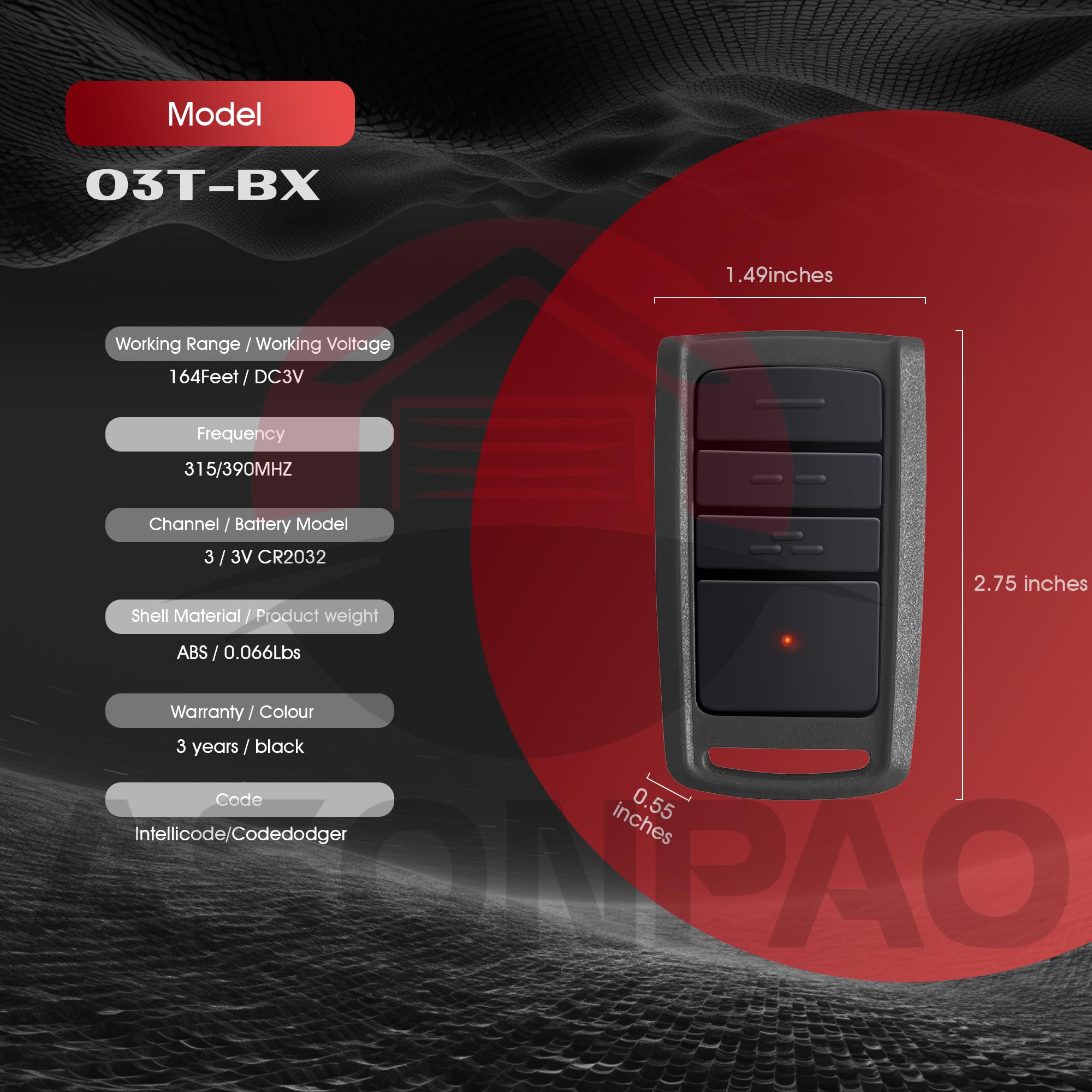 ASONPAO high-durability ABS case; rugged design for weather and wear.