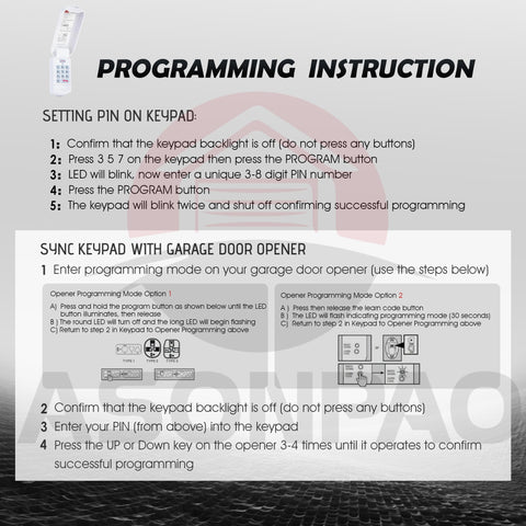ASONPAO Genie GK-BX installation guide for quick setup