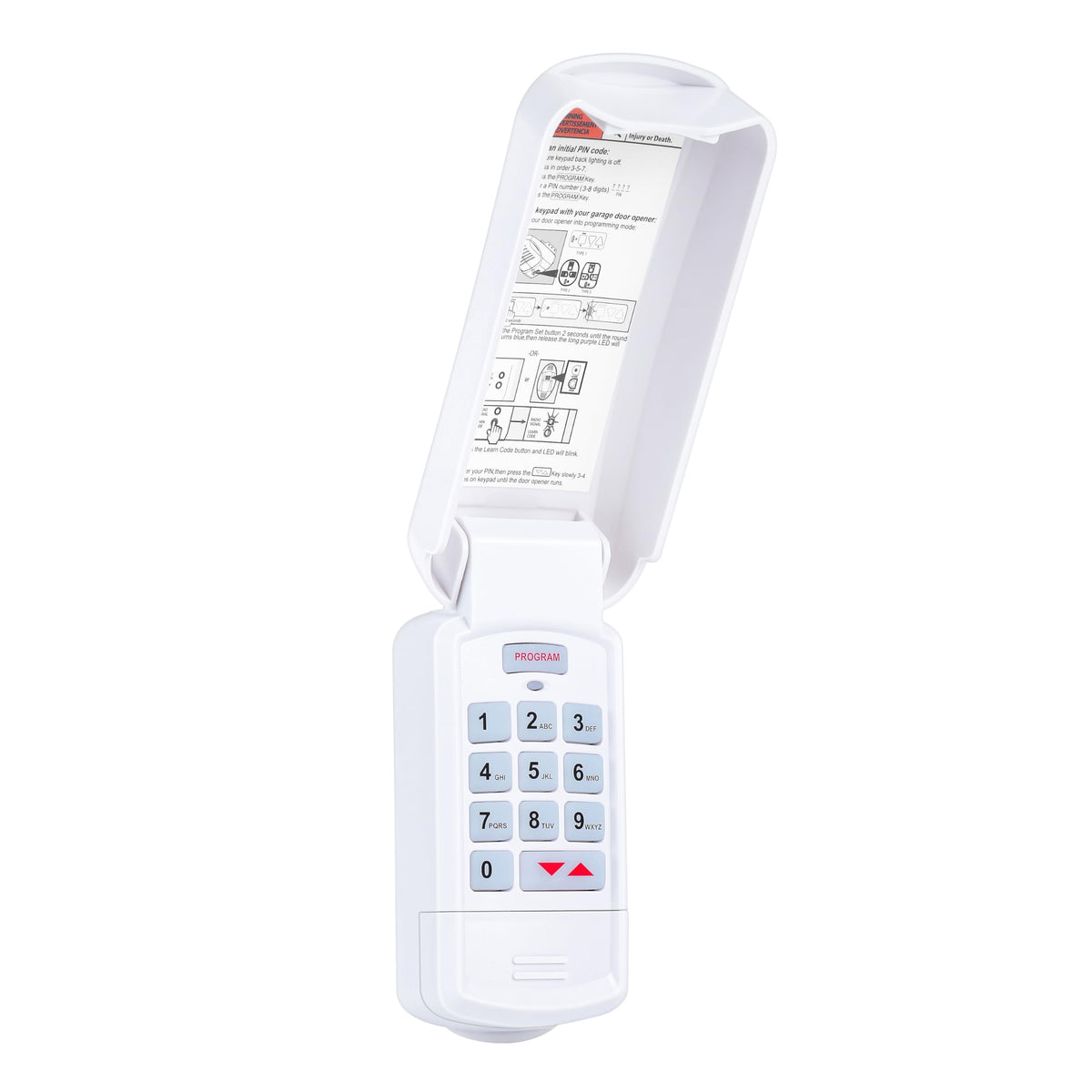 ASONPAO Genie GK-BX keypad front view with wireless keyless entry
