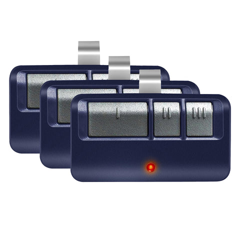ASONPAO LiftMaster 893Max remote front view; compact and visor-friendly.