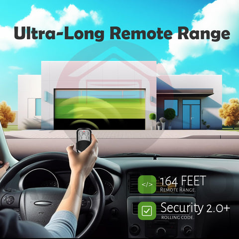 ASONPAO LiftMaster remote rolling code, strong security for your garage.