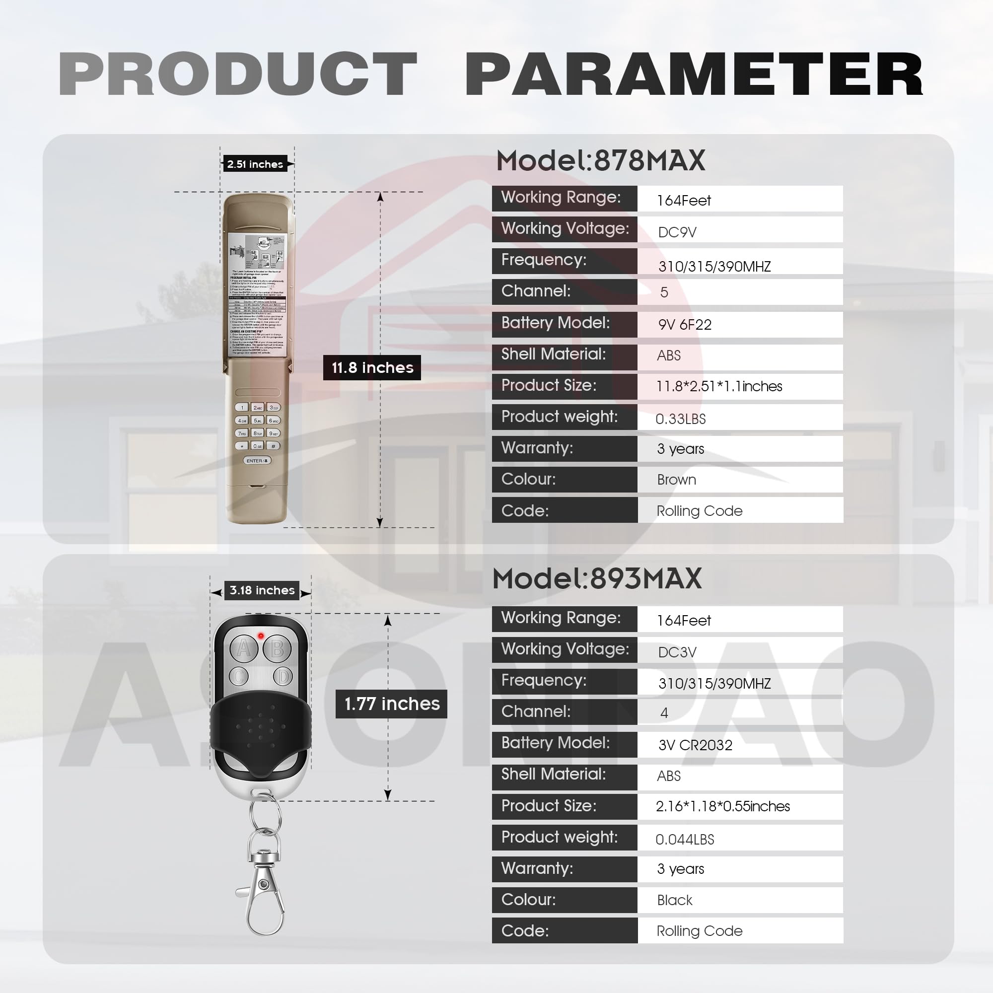 ASONPAO LiftMaster 12-year warranty for lasting reliability.