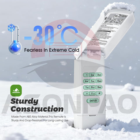 ASONPAO Megacode Keypad battery compartment for long-lasting use.