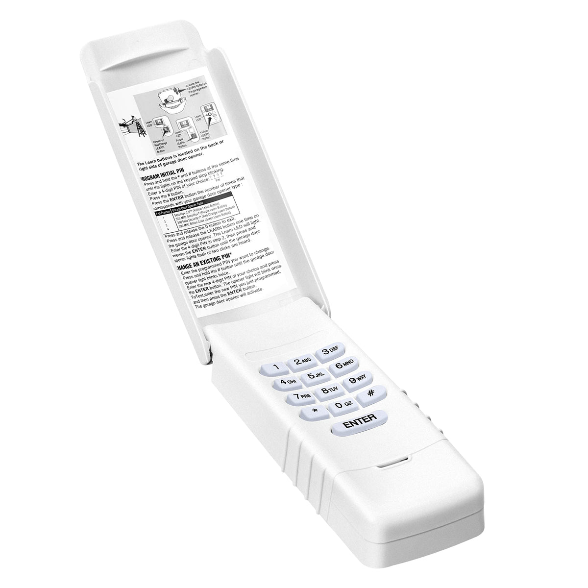 ASONPAO Megacode Keypad front view for quick wireless garage entry.